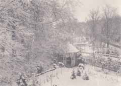 Der Pavillon im Winter (um 1920)